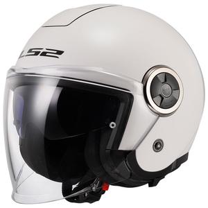 Motoristična čelada z odprtim obrazom LS2 OF620 Classy Solid white