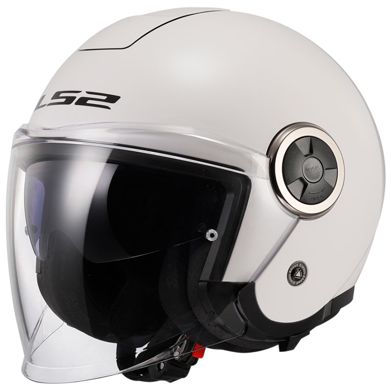 Motoristična čelada z odprtim obrazom LS2 OF620 Classy Solid white