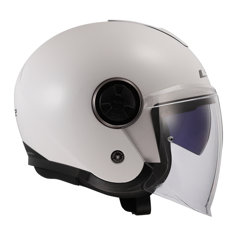 Motoristična čelada z odprtim obrazom LS2 OF620 Classy Solid white
