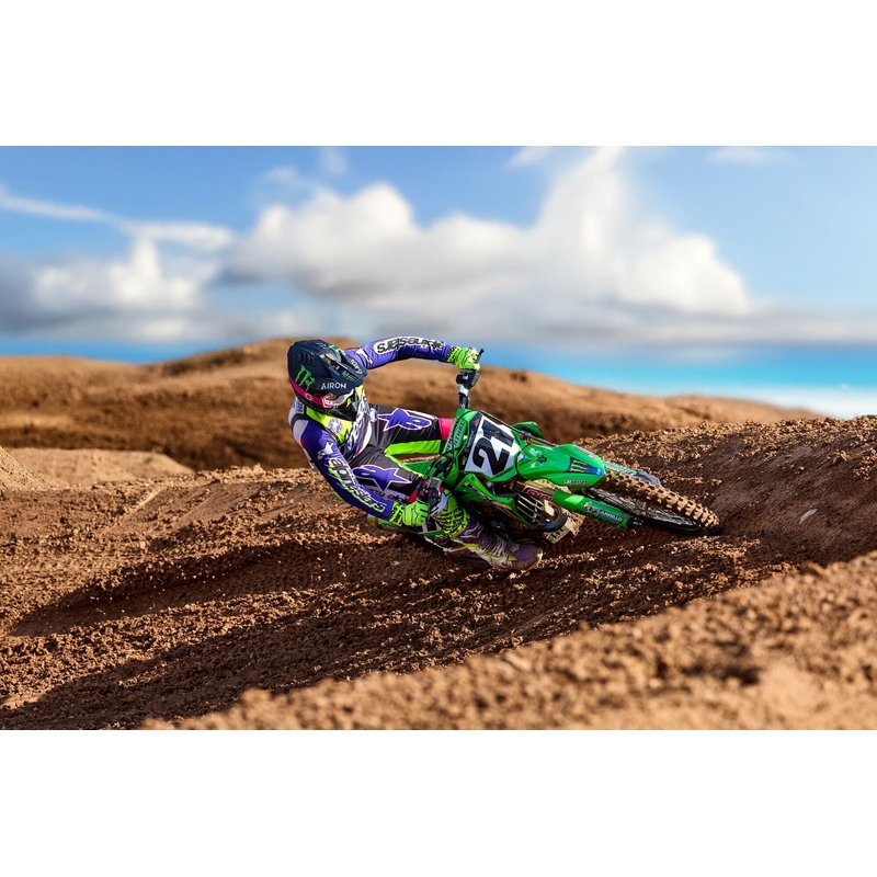Alpinestars Supertech SX motokros majica omejena serija Dirt Studios bela-vijolična-roza-fluo rumena