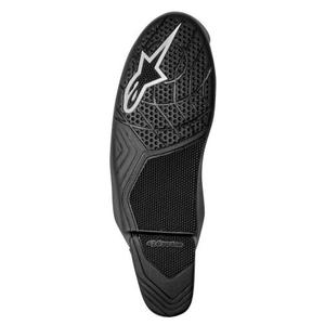 Podplat motorističnega škornja Alpinestars Supertech R črno-bel