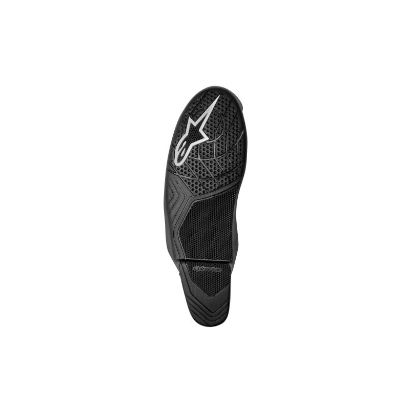 Podplati za motoristične škornje Alpinestars Supertech R črno-beli, 2 kosa.