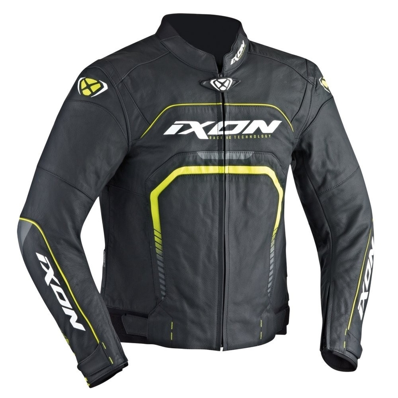 Motoristična jakna IXON Fighter black-yellow