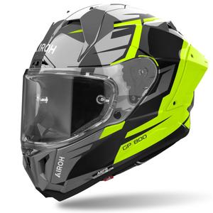 Celoobrazna motoristična čelada Airoh GP800 Master rumena