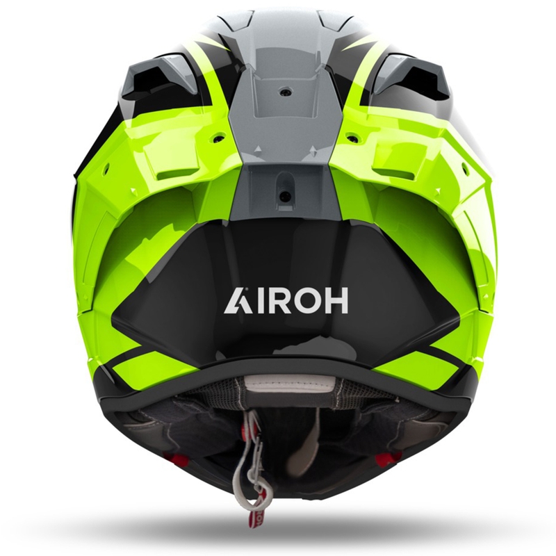 Celoobrazna motoristična čelada Airoh GP800 Master rumena