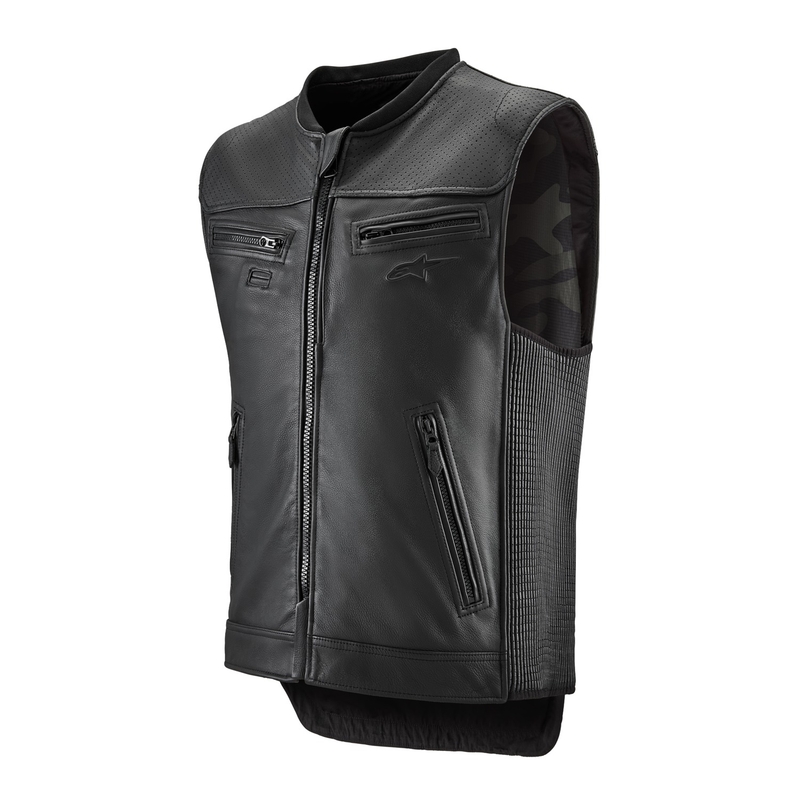 Alpinestars TECH-AIR®3 V2 LEATHER system airbag telovnik črn