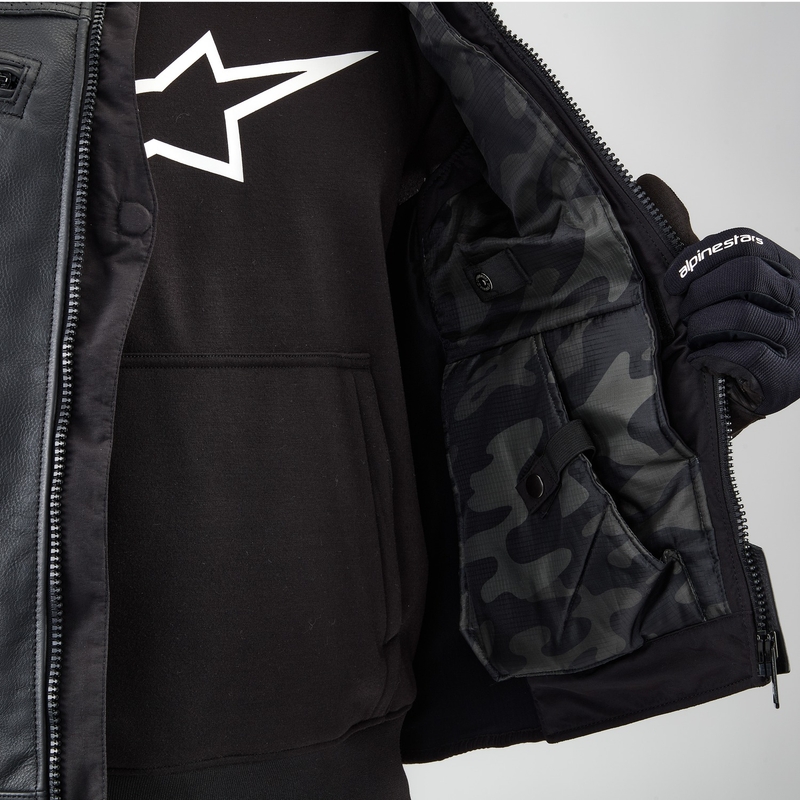Alpinestars TECH-AIR®3 V2 LEATHER system airbag telovnik črn
