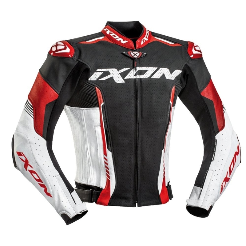 Motoristična jakna IXON Vortex 2 black-white-red razprodaja