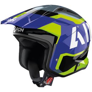Trial motoristična čelada Airoh TRR 2 Jupiter modro-rumena