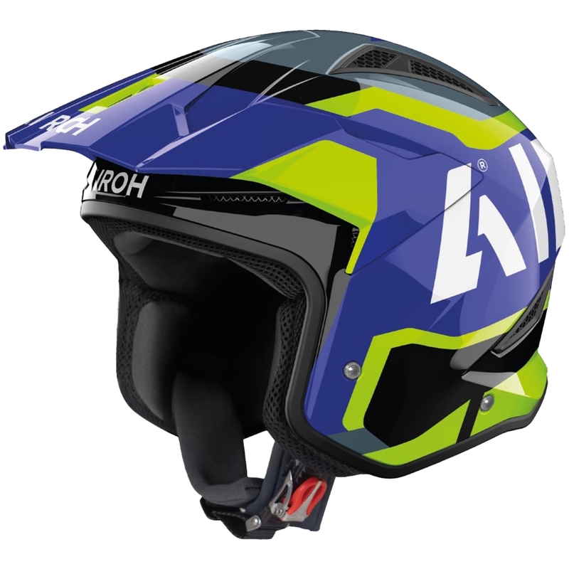 Trial motoristična čelada Airoh TRR 2 Jupiter modro-rumena