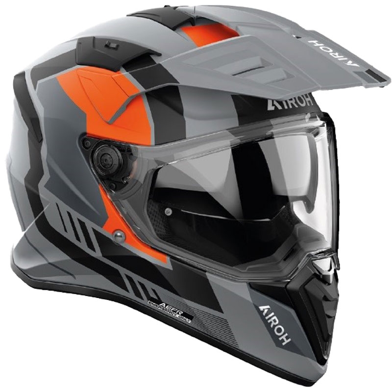 Motoristična čelada Airoh Bandit Horn Enduro Matte Orange