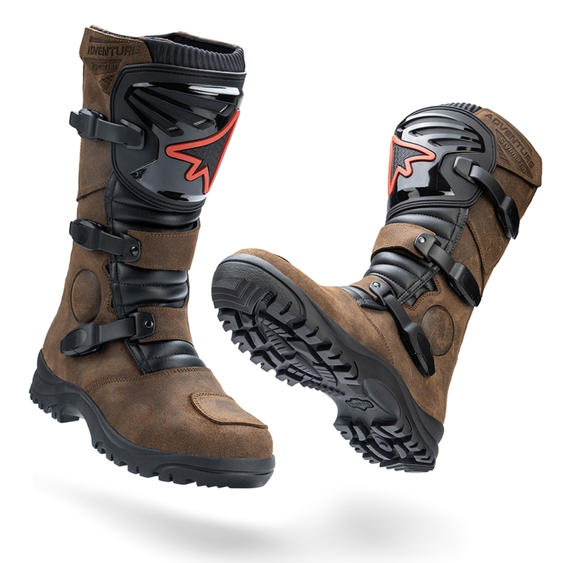 Motoristični škornji Stylmartin Overlander WP rjavi