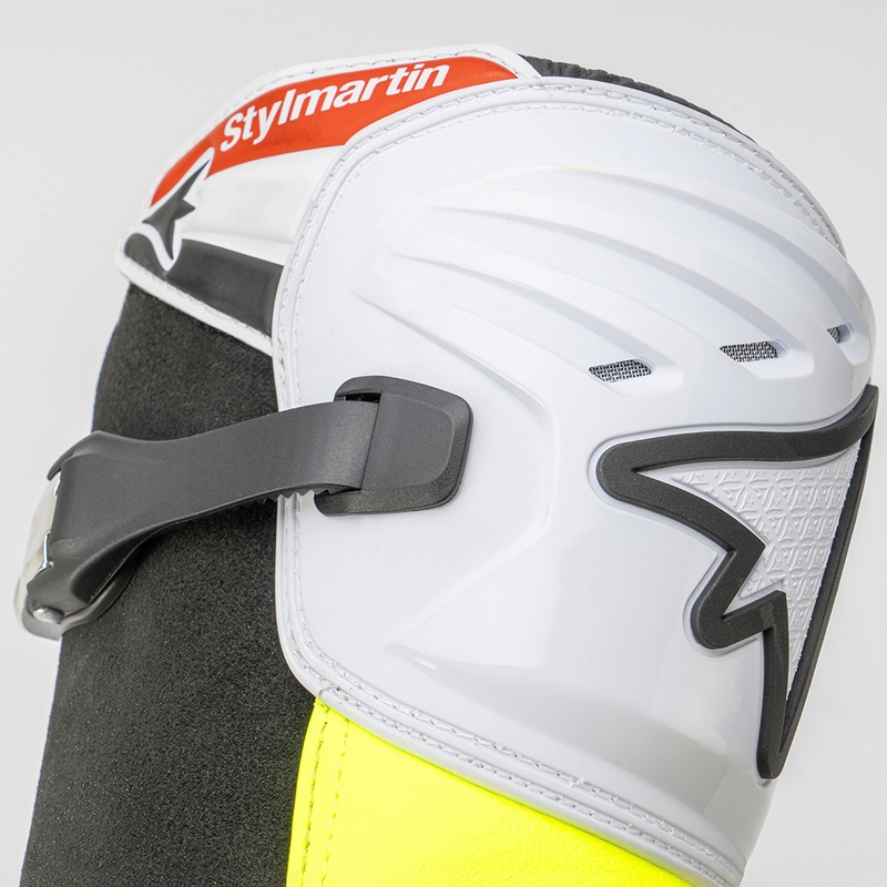 Motoristični škornji Stylmartin Impact Pro.2 belo-črno-fluo rumeni