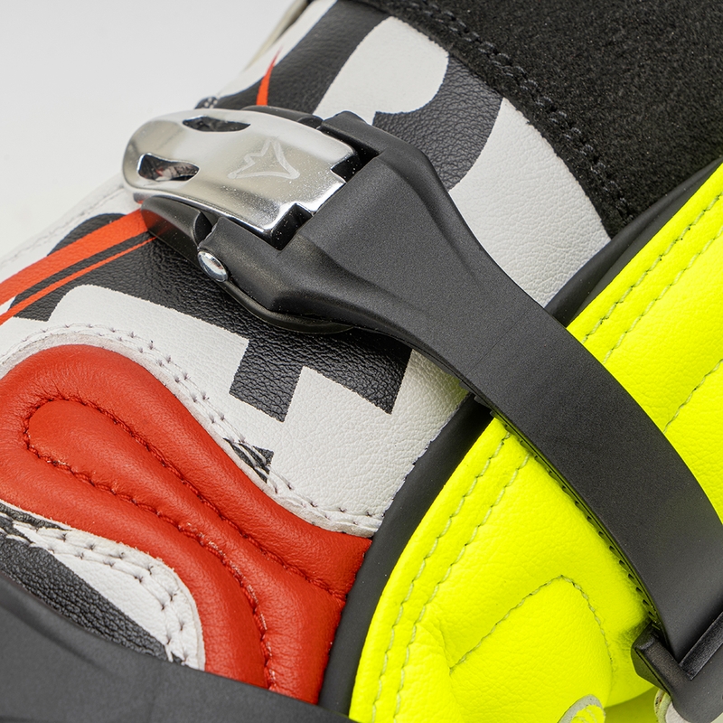 Motoristični škornji Stylmartin Impact Pro.2 belo-črno-fluo rumeni