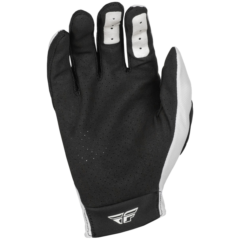 Motokros rokavice FLY Racing Lite bele-črne