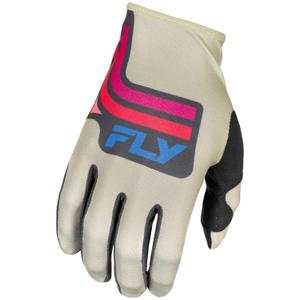 Rokavice za motokros FLY Racing Lite sivo-roza-modre