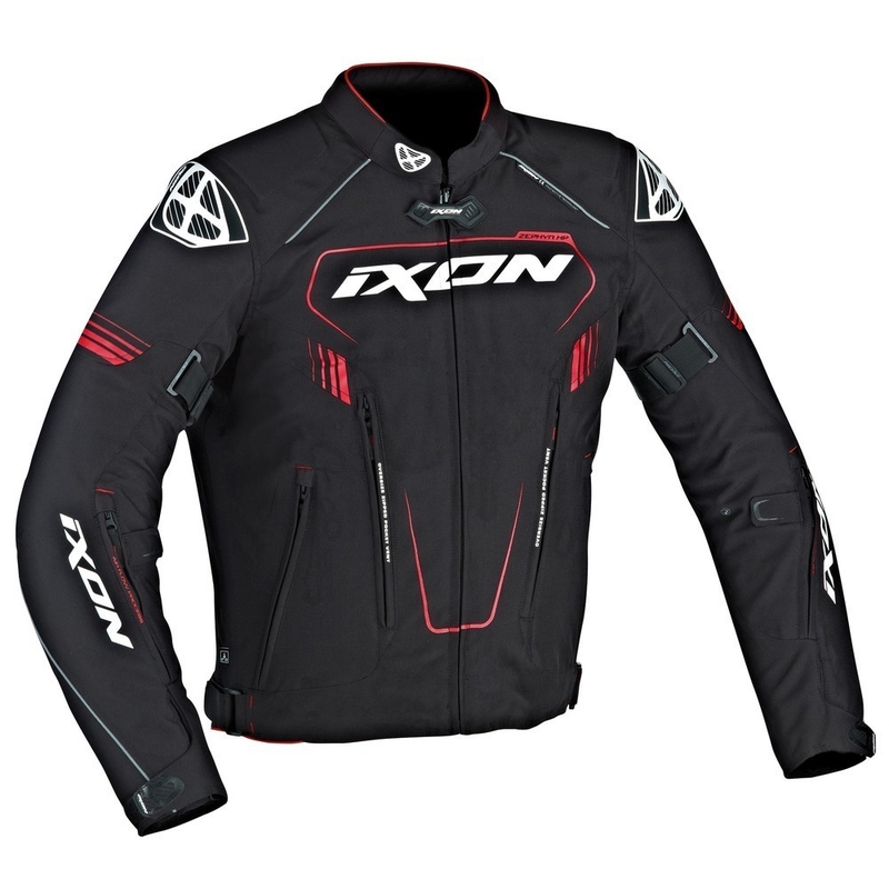 Motoristična jakna IXON Zephyr HP black-red