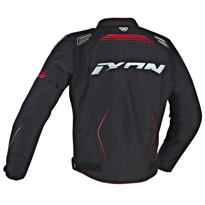 Motoristična jakna IXON Zephyr HP black-red