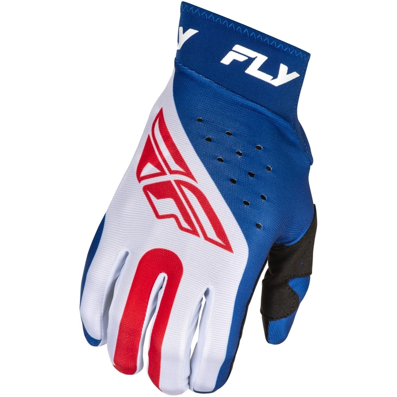 FLY Racing ProLite motokros rokavice rdeče-belo-modre