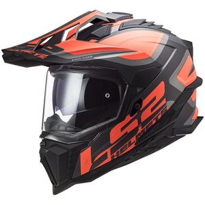 Enduro čelada LS2 MX701 Explorer Alter črna-fluo oranžno-siva mat