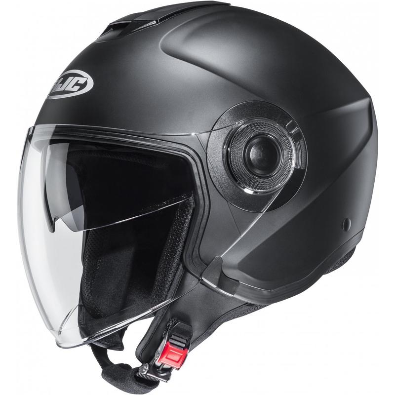 Odprta motoristična čelada HJC i40N Solid semi flat black