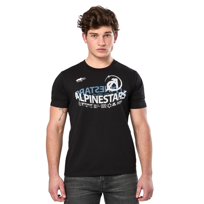 Črna majica Alpinestars Semicircle CSF