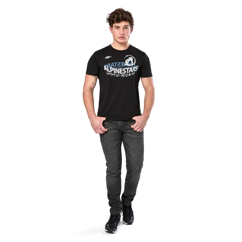 Črna majica Alpinestars Semicircle CSF