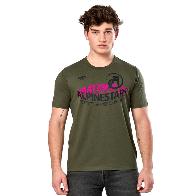 Zelena majica Alpinestars Semicircle CSF