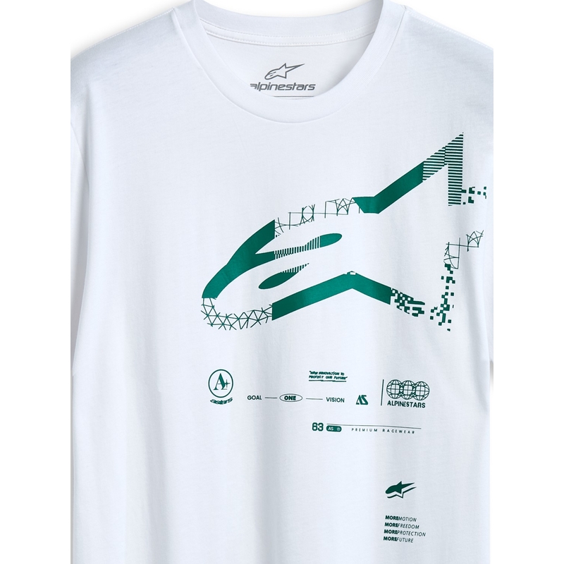 Bela majica Alpinestars Geografica CSF