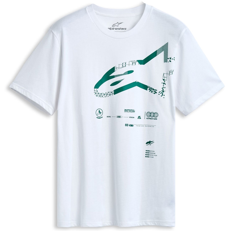 Bela majica Alpinestars Geografica CSF