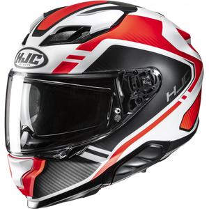 Celotna motoristična čelada HJC F71 Tozz MC6HSF belo-črno-rdeča