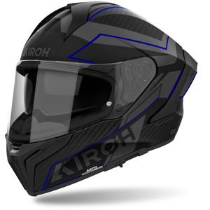 Celoobrazna motoristična čelada Airoh MATRYX Sentinel mat modra