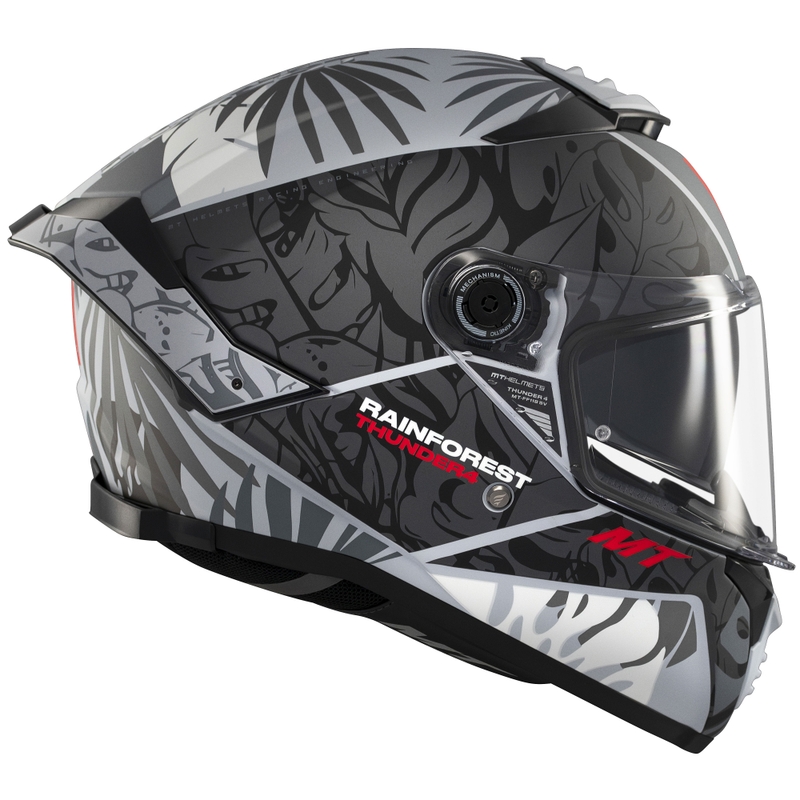 Integral motoristična čelada MT Thunder 4 SV Rainforest mat črno-bela