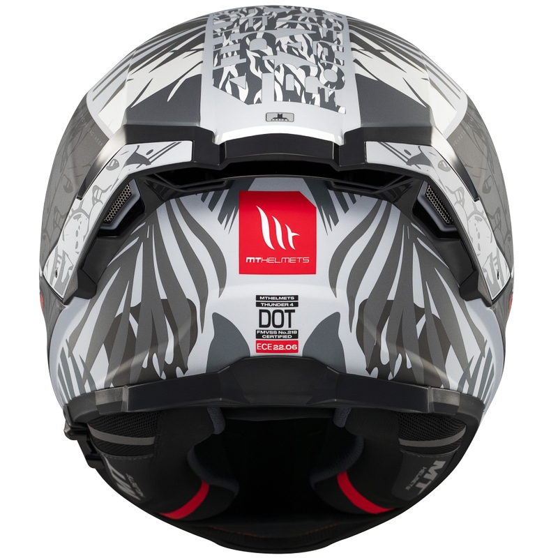 Integral motoristična čelada MT Thunder 4 SV Rainforest mat črno-bela