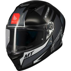 Integralna motoristična čelada MT Stinger 2 Tron črno-siva