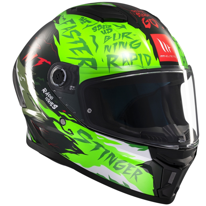 Integralna motoristična čelada MT Stinger 2 Ardent green