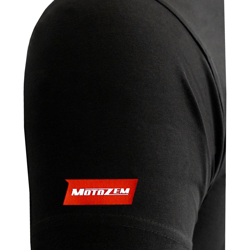 MotoZem majica s kratkimi rokavi Moram samo voziti črna