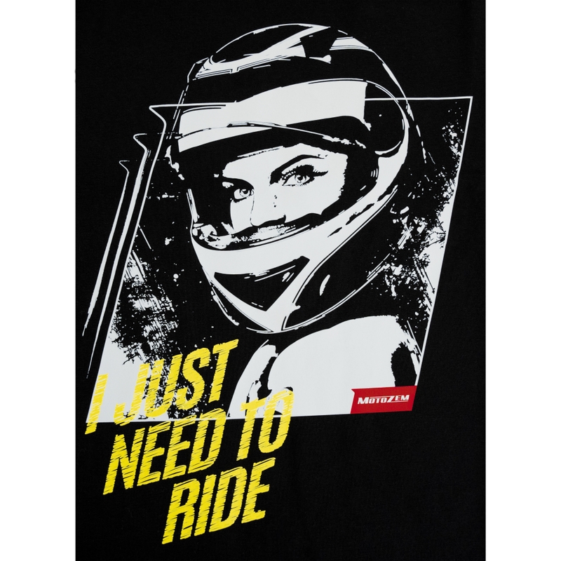 Ženska majica MotoZem Girl črna