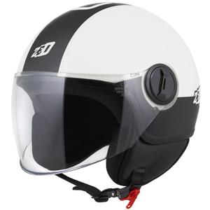Odprta čelada ZED C35 belo-črna
