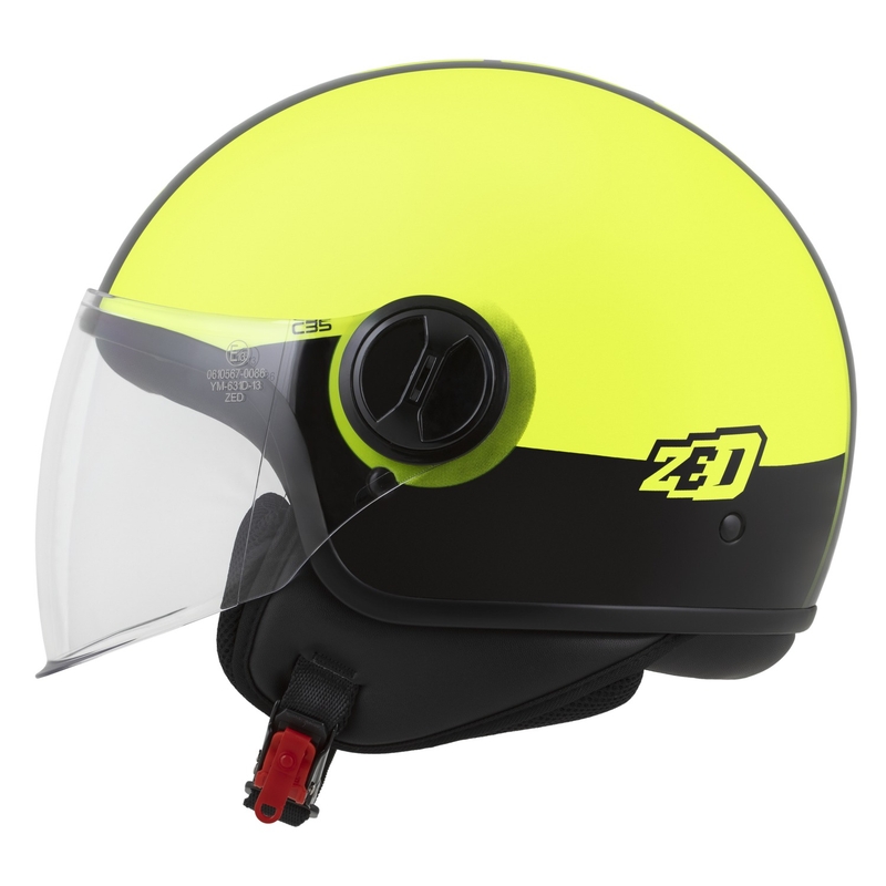 Odprta čelada ZED C35 fluo rumeno-črna