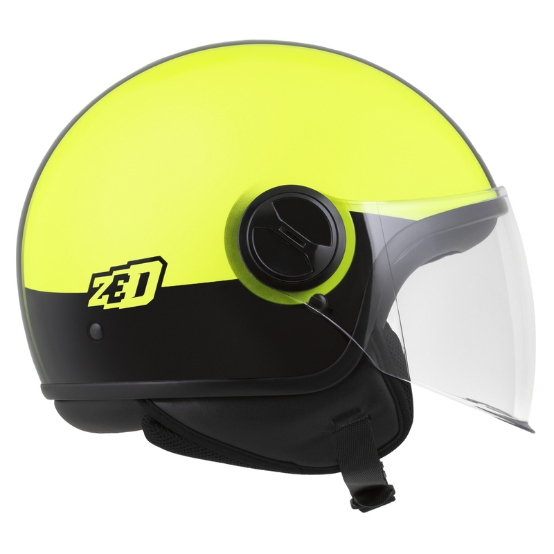 Odprta čelada ZED C35 fluo rumeno-črna