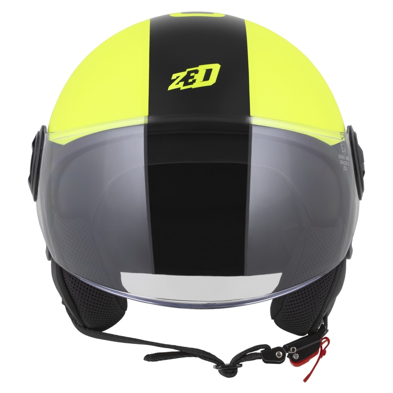 Odprta čelada ZED C35 fluo rumeno-črna