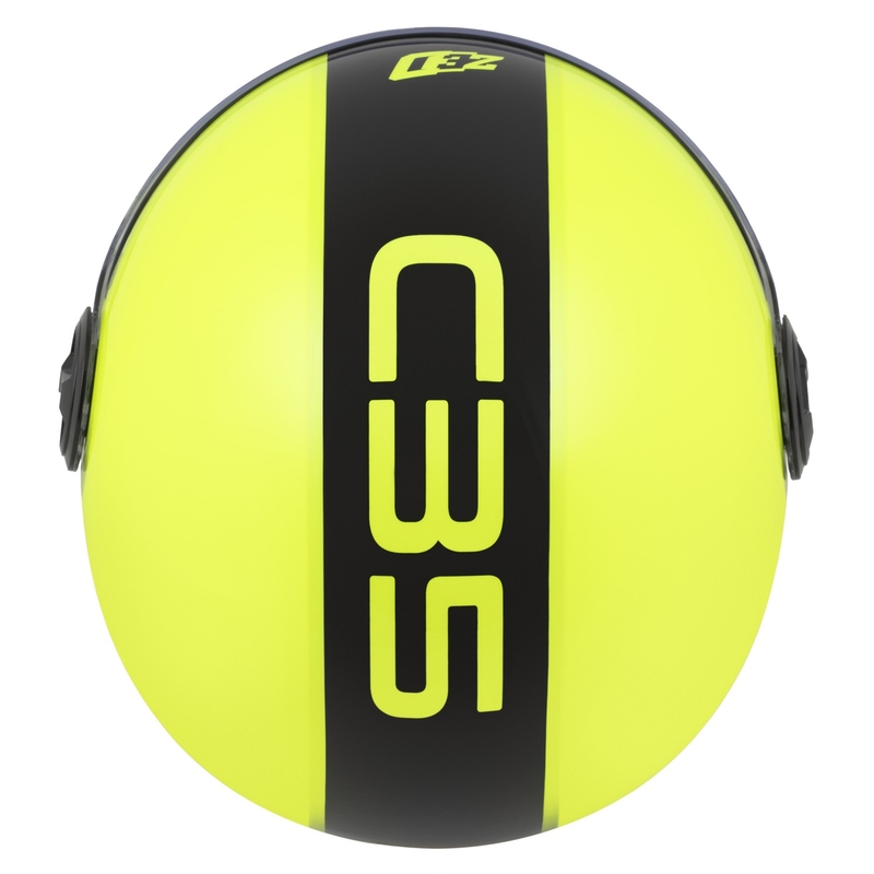 Odprta čelada ZED C35 fluo rumeno-črna