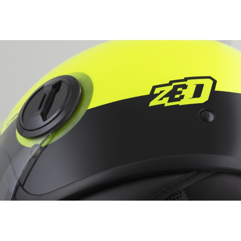 Odprta čelada ZED C35 fluo rumeno-črna