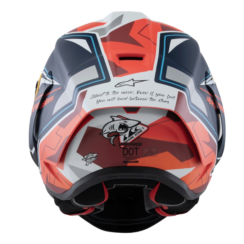 Alpinestars Supertech R-10 Limited Edition Pedro Acosta Full Face motoristična čelada mat modra-rdeča-bela