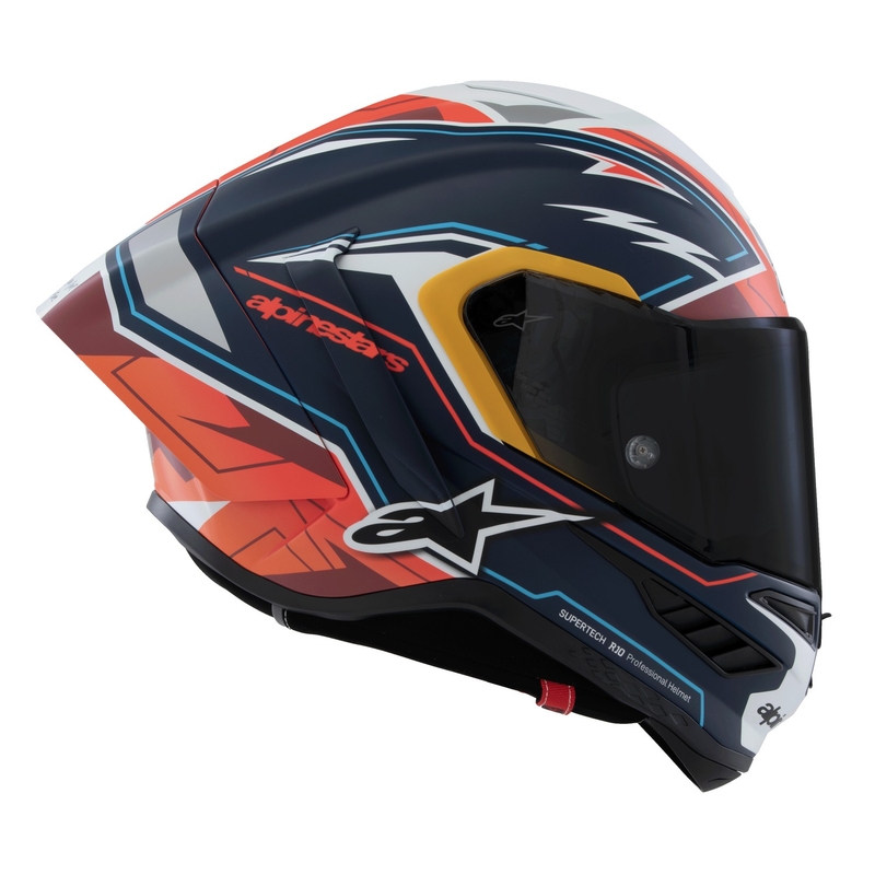 Alpinestars Supertech R-10 Limited Edition Pedro Acosta Full Face motoristična čelada mat modra-rdeča-bela