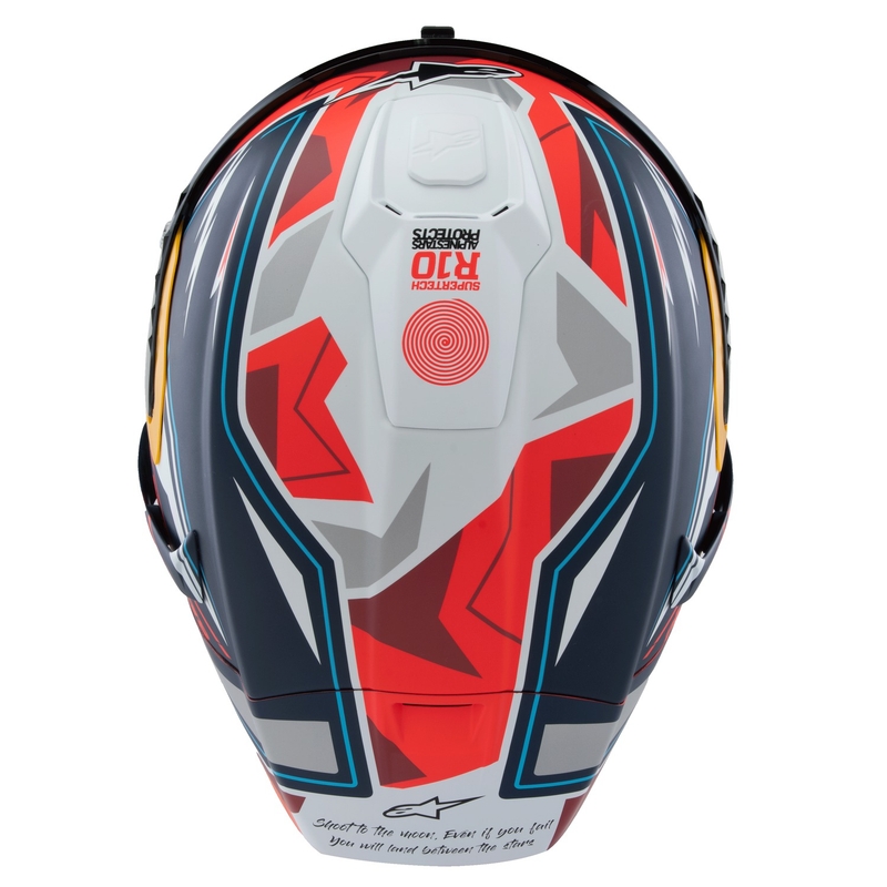 Alpinestars Supertech R-10 Limited Edition Pedro Acosta Full Face motoristična čelada mat modra-rdeča-bela