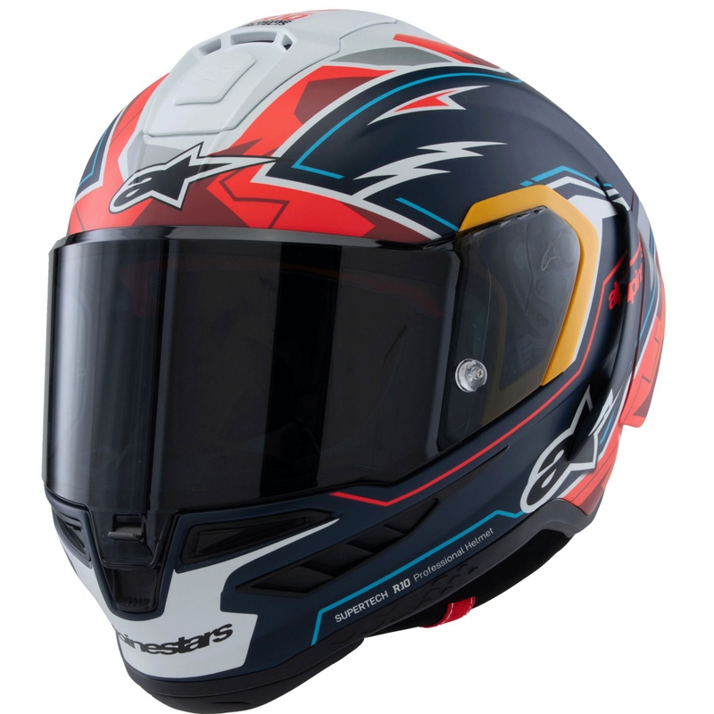 Alpinestars Supertech R-10 Limited Edition Pedro Acosta Full Face motoristična čelada mat modra-rdeča-bela