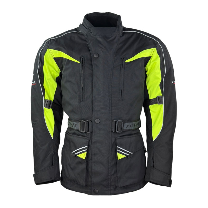 Roleff Kodra motoristična jakna črno-fluo rumena