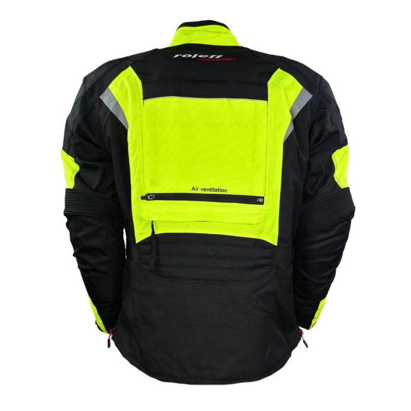 Roleff Kodra Enduro motoristična jakna črno-fluo rumena